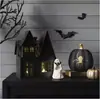 Decoraciones de Halloween de Productos Nuevos Transfronterizos Adornos de Escritorio de Fantasma Lindo Estilo Lujo Ligero Manualidades de Resina para el Hogar Sala de Estar