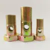 Tornillo hueco hexagonal de cuatro agujeros perno de motor diésel junta de tubería de aceite de doble agujero tubería de aceite de retorno hidráulico modificación de doble cabeza adición 18