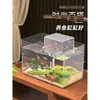 Acuario 2026 Nuevo Estilo Hogar Sala de Estar Pequeño Tanque de Peces Colgante de Presión Negativa Relleno de Agua Paisajismo Acrílico Tanque de Tortugas