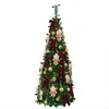 Nuevo adorno de oso de peluche para árbol de Navidad plegable y extensible, decoración de árbol de Navidad para supermercados y hogares, directo de fábrica