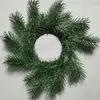 Anéis de Agulha de Pinheiro Simulada de 11 polegadas Pe Decoração de Mesa para Casamento em Casa Decoração de Planta Verde Guirlanda Artificial Estilo Queda de Neve de Natal da Amazon