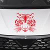 Venda direta transfronteiriça de carro capô de carro adesivo reflexivo de cabeça de tigre adesivo personalizado modificado adesivo de carro 28 cm