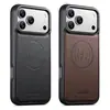 Suteni es Adecuado para Funda de Teléfono Móvil Iphone18Promax, Funda de Cuero de Manzana con Patrón de Lichi, Carga Inalámbrica Magsafe
