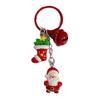 Llavero de cadena de Navidad nuevo Santa Claus accesorios de regalo navideño hombre de jengibre colgante para mochila escolar de estudiante