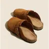 Otros Medias Faldas de Primavera y Verano Zapatos Birkenstock de Punta Cerrada para Mujer Estilo Nuevo 2023 Chanclas Gruesas de Estilo Perezoso Ins para Usar Afuera