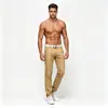 Pantalones Casuales Ajustados Elásticos para Hombre de Comercio Exterior Transfronterizo, Pantalones Largos de Color Sólido de Moda, Estilo Delgado para Primavera y Verano, Pantalones Largos Adelgazantes y Versátiles