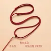 Collar Colgante Cordón Cuerda Trenzada de Jade Cuerda Roja Colgante de Buda de Jade Cordón de Cuello Trenzado Hebilla de Seguridad Trenzada a Mano para Mujeres y Hombres