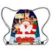 Amazon Nuevo Paquete de Llegada Bolsa de Regalo de Navidad de Bolsillo Bolsa de Regalo de Dulces de Navidad Cordón Doble Hombro Bolsa de Almacenamiento con Logotipo