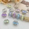 TK Cross Border Industria Pesada Cuentas de Linterna Ojo de Gato Agujero Pasante Bola de Flor Bolígrafo de Cuentas para Joyería DIY Colgante de Coche Llavero Accesorios