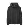 Sudadera con capucha y cremallera de algodón Desen para exteriores de 300 g, chaqueta de capa de aire para trabajadores de cafeterías de té de leche y café con logo impreso