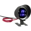 Medidor Redondo LED Modificado para Coche 10MM Medidor de Temperatura de Agua para Coche Medidor Digital Redondo de Temperatura del Agua Medidor LED