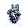Pegatina de Tatuaje Temporal Impermeable Transfronteriza Cabeza de Lobo Agresiva Flor Brazo Hombres Estudio Fotográfico Foto Brazo Personalizado Animal Pegatina de Tatuaje