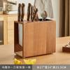 Estante de Almacenamiento para Cuchillos Personalizado Organizador de Cuchillos de Madera Maciza para Encimera de Cocina Soporte de Cuchillos para el Hogar Estante de Cuchillos Ventilado con Drenaje de Agua