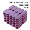 Ferramentas de unha pequenas fofas usam arquivo de pele de manicure arquivo de unha dupla face lixa mini tira de esfregar lasca de madeira atacado