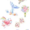 Verão Boneca Adesivos de Tatuagem Coloridos Ins Fofo Dopamina Borboleta Coração Estilo Hyuna Feminino Longa Duração Adesivos de Tatuagem para Estudantes