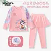 Nuevo Traje de Baño Zootopia Judy para Niñas, Dos Piezas con Mangas Largas y Pantalones Largos, Protección Solar, Secado Rápido, Conjunto de Ropa de Baño para Niñas