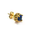 Pendientes Retro Estilo Americano de Alta Calidad Estilo Fresco Incrustados con Diamantes para Hombres y Mujeres Ins Nicho Sencillo Versátil Joyería para Orejas de Acero de Titanio