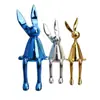 Figura de Conejo Sentado para Entrada de Sala de Estar, Pared de Fondo de TV, Aparador de Vinos, Decoración Minimalista Moderna Italiana de Lujo