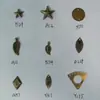 Cabeza Redonda Cabeza Plana Garra Puntiaguda Accesorios de Cuentas Estrella de Cinco Puntas Pirámide Cuadrada Uña de Garra Lao19