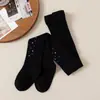 Nuevos Leggings para Niños 2026 para Otoño, Medias Tejidas para Niñas con Pedrería, Calcetines Elegantes de Princesa para Bebé