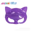 Venda Direta da Fábrica máscara de olho facial de gato fluorescente monocromática plástico pvc alta qualidade fornecimento festival festa baile fantasia máscara de olho