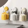 Portacepillos de Dientes con Ventosa Agujero Libre Portavasos para Enjuague Bucal Portacepillos de Dientes Montado en Pared Portacepillos de Dientes para Baño
