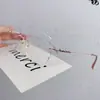 Gafas sin Montura de Titanio Puro Qianjing para Miopía para Mujer, Cuadradas y Redondas, Gama Alta, Sin Montura, Cara Redonda, Gafas Ultraligeras Anti-Luz Azul