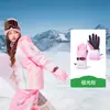 Guantes de esquí KK Tree para niños y niñas, para jugar en la nieve en invierno, a prueba de viento, cálidos, impermeables, para deportes al aire libre, de cinco dedos, antideslizantes