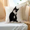 Capa de Almofada de Gato Mais Vendida da Temu para Usar com o Celular, Capa de Almofada Decorativa Fofa para Quarto de Gato, Casa, Sofá - Atacado
