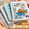 Celebridad de Internet Cachorro de Dibujos Animados Cuaderno de Espiral A5 B5 de Aspecto Elegante Lindo Bloc de Notas para Estudiantes Cuaderno de Hojas Sueltas