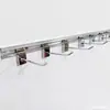 Tablero ranurado gancho gancho adhesivo línea única estante de supermercado gancho de metal hierro accesorios para tablero superior ganchos de pared moderno minimalista
