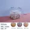 Caja de Conservación de Grado Alimenticio, Contenedor de Almacenamiento de Plástico Rectangular para el Hogar, Caja de Almacenamiento Específica para Refrigerador, Lonchera, Contenedor Sellado