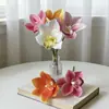 Lirios Artificiales, Orquídeas Cymbidium Artificiales, Accesorios de Tacto Realista, Pinzas para el Cabello, Recuerdos de Boda, Decoración de Fondo, Arreglos Florales, Flores Artificiales