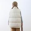 Siyu 90 de Inverno Penugem de Pato Branca Simples Versátil Outono e Inverno Novo Cor Pura Colete Feminino Colete de Penas Quente