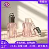 Yueshunxing Personalizado Botella Redonda Plana de 5 ml Tapa Redonda Forma Irregular Tubo de Brillo de Labios Plástico con Agujero Puede Colgar Cadena Tubo Vacío de Brillo de Labios