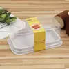 Venta al por mayor de fábrica en stock caja para pastel sabor antiguo temprano repostería mousse lasaña pan de miel blíster caja de embalaje transparente
