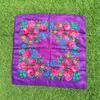 Lenço de Cabeça de Renda Floral Peônia, Lenço Quadrado Estampado em Sarja, Lenço Feminino Grande Estilo Étnico Floral, Em Estoque