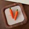 Lindo y Dulce Pasador de Pelo Estilo Vegetal con Diseño Realista de Rábano Verde, Divertido Pasador de Pelo de Vegetal para Flequillo y Cabello Lateral, Accesorio de Pelo para Estudiantes