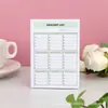 Libro de Papel Tablero de Planificación Semanal con Panel Trasero Engrosado, Desprendible 52 Hojas Bloc de Notas de Horario de Oficina Planificador
