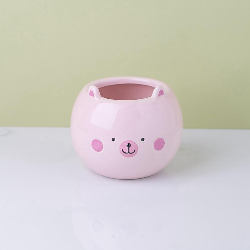 AN019P Ceramic animal cute pot