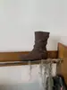 Primeiro Encontro Temporada Estilo Coreano Bico Redondo Fivela Botas de Cano Médio Moda Inverno Feminina Botas Emagrecedoras Elegantes 2026 Botas de Cano Curto
