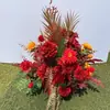 Novo Estilo Arranjos de Flores de Chão Estilo Chinês para Casamento, Decorações com Flores de Seda, Decoração de Palco T, Arte Floral de Casamento