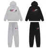Sudadera con capucha de forro polar para hombre y mujer, sudaderas bordadas de alta calle europeas y americanas de moda Trapstar para dropshipping transfronterizo