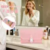 Nueva Bolsa Colgante para Artículos de Tocador de Tela Oxford de la Fábrica Original, Bolsa Rosa para Artículos de Tocador y Maquillaje, Bolsa Portátil para Artículos de Tocador de Viaje