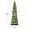 Adornos de Resina para Árbol de Navidad Luminosos Estilo Americano Decoraciones de Mesa para Fiesta Navideña Decoraciones para el Hogar Decoraciones de Regalo