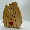 Popular Europeo y Americano Amazon Comercio Electrónico Transfronterizo Artesanía de Rompecabezas de Madera Adornos Personalización DIY