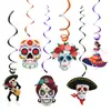 Decorações Espirais Penduradas de Halloween Transfronteiriças Suprimentos Festivos para Festa Decoração de Teto Enfeites Pendurados Adereços de Atmosfera Festiva