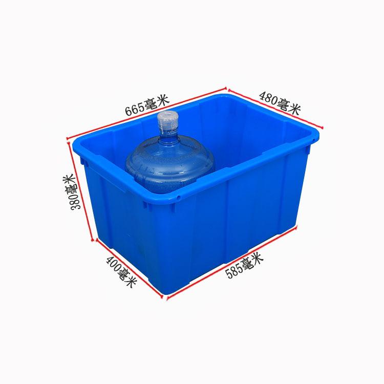塑料水箱 带盖加厚长方形服装整理箱全新料套叠式塑胶