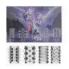 Yingfeini Batalla Cuatro Oro Diamante Cerradura Anillo Esencia Gránulo Roscado Conjunto para Hombre 4 Conjuntos de Cristal Mayoreo