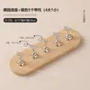 Base de soporte para uñas estilo madera natural, ovalada, estable, soporte magnético para uñas, herramienta para practicar, enseñar y exhibir uñas postizas